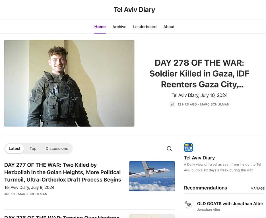 Tel Aviv Diary